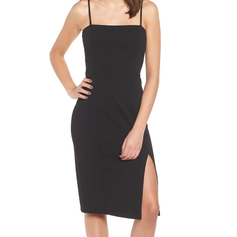Leith Black Sheath Dress